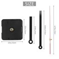 thumbnail image 4 of Quartz Clock Movement Mechanism DIY Repair Parts Black + Hands, 4 of 5
