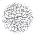 thumbnail image 1 of Luxen Home Large Antiqued-Silver Abstract Round Metal Wall Decor, 1 of 1