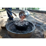 Lodge 6 Quart Cast Iron Camp Dutch Oven, L12CO3