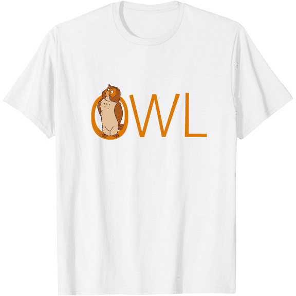 Winnie the Pooh Owl Classic Lettering Unisex Softstyle T-Shirt for Men Women Kids