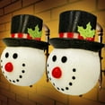 2 Pcs Christmas Porch Light Covers, Snowman Porch Lights Cover for