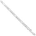 thumbnail image 3 of 9.3mm Solid .925 Sterling Silver Flat Link Bracelet, 10.5 inches, 3 of 7