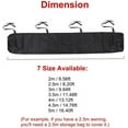 thumbnail image 3 of Housse de Protection pour Auvent Extérieur 3,5 m, Auvent de Terrasse, Abri, Housse de Rangement d'Hiver Imperméable, Housse Rétractable pour Store Enrouleur, Toile 210D, Housse de Protection pour Auvent Anti-Poussière Imperméable, Noir, 3 of 5