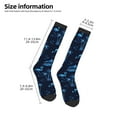thumbnail image 2 of KLL BLUE Flamingo Birds Print Cool Socks Men's Women's Crew Socks Funny Crazy Novelty Stockings, 2 of 6