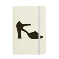 thumbnail image 1 of Women's High Heels Black Outline Pattern Notebook Official Fabric Hard Cover Classic Journal Diary, 1 of 3