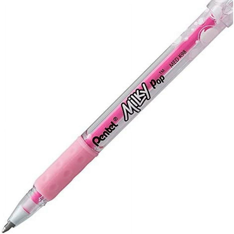 Pentel Milky Pop Pastel Gel Pen, 0.8mm Medium Line, Assorted Colors, Pack  of 8 (K98BP8M)