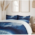 thumbnail image 6 of Ambesonne Moon Duvet Cover Sets, Full Moon and Calm Sea, 2-Queen, Navy Blue White, 6 of 7