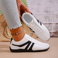 thumbnail image 2 of DXOUPM Espadrilles à Plateforme pour Femmes en Cuir à Lacets Chaussures Décontractées Chaussures Athlétiques Confortables, 2 of 3