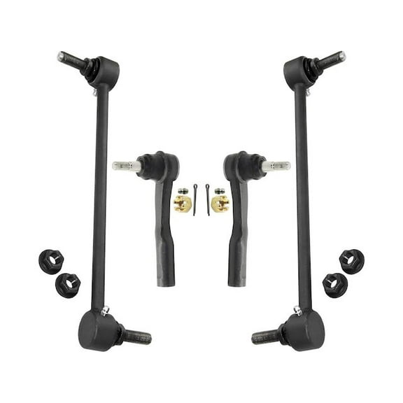 Front Tie Rod and Sway Bar Link Kit - Compatible with 2013 - 2015 Chevy Malibu 2014
