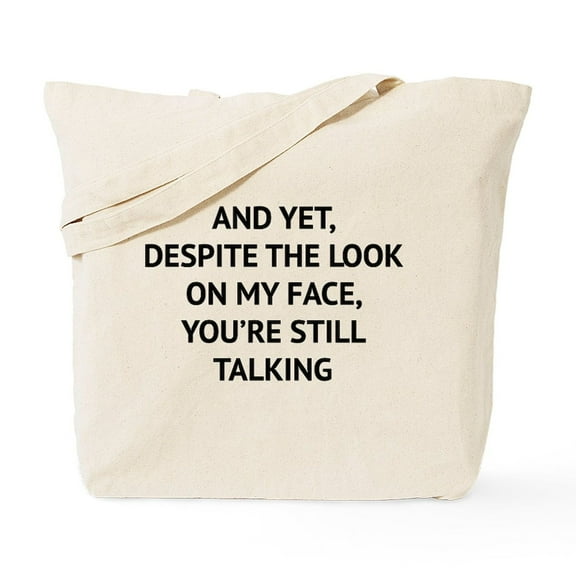 CafePress - Still Talking Tote Bag - Unisex Canvas Tote Bag, Beige, 1-Piece