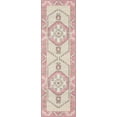 thumbnail image 3 of Momeni Anatolia Wool and Nylon Machine Made Pink Area Rug 5'3" X 7'6", 3 of 7