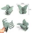 thumbnail image 3 of 4 PCS Butterfly Hair Clips, Beautiful Butterfly Clips for Thick Thin Hair, Non Slip Cute Matte Hair Claw Clip for Women, 3 of 7