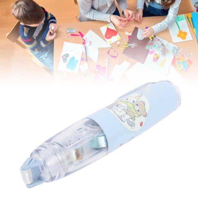 Adhesive Roller, 6mm Adhesive Retractable Double Sided Tape Roller, Convenient Push Buttons Design for Crafts, Arts Projects, Scrapbooking and Photo Tape