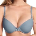 thumbnail image 2 of Bmisegm Women's Comfortable Transparent Shoulder Strap Cordless Bra Backless Design with Versatile Convertible Features for All-Day Grey 38, 2 of 3