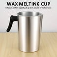 thumbnail image 2 of 4 Pounds Candle Making Pouring Pot, Aluminum Construction Candle Making Pitcher Pouring Spout Wax Melting Pot, 2 of 5