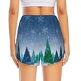 thumbnail image 2 of Lsque Christmas Trees Printed Women's Running Shorts with Liner Pockets,Elastic Quick Dry Workout Athletic Gym Yoga Shorts,Womens High Waist Shorts-, 2 of 9