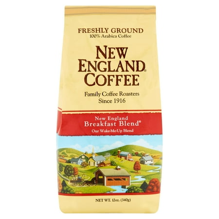 New England Coffee New England Breakfast Blend Ground Coffee, 12 oz