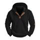 thumbnail image 5 of Ceisia Men's Regular-Fit Stand-Collar Half-Placket Cable-Knit Color-Blocked Sweatshirt Gift, 5 of 9