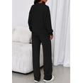 thumbnail image 4 of Conjunto Deportivo PRETTYGARDEN Sudadera con Cuello Cuarto de Cierre y Pantalones Rectos Talla L, 4 of 6