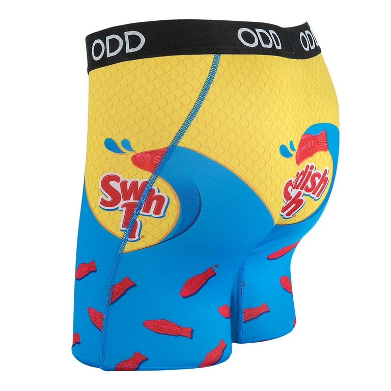 Odd Sox Men's Novelty Underwear Boxer Briefs, Swedish Fish, Funny Graphic  Prints - X-Large