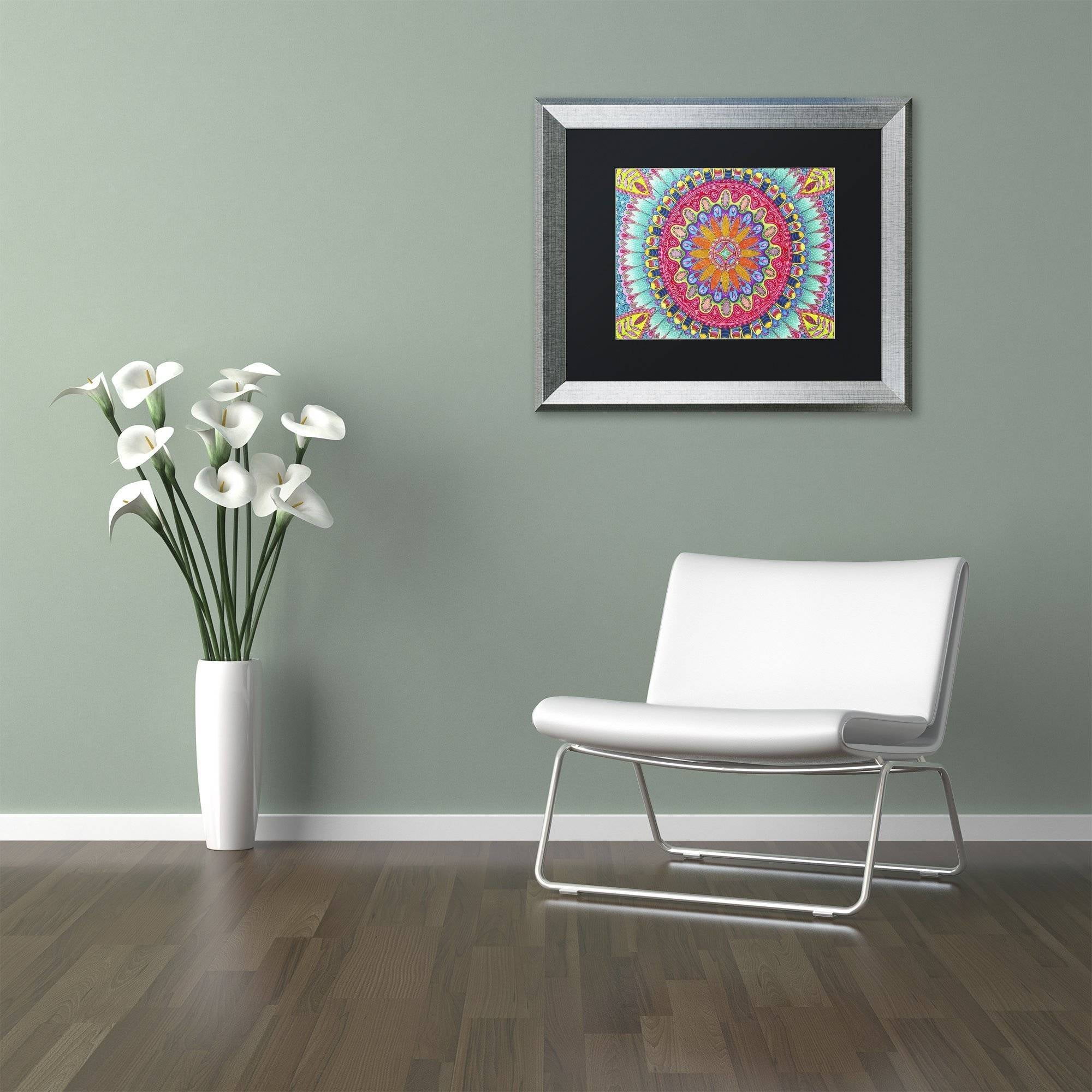 Trademark Fine Art "Summer Fun" Canvas Art by Hello Angel, Black Matte, Silver Frame