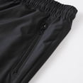 thumbnail image 6 of Mceream Mens Swim Trunks High Waist Summer Beach Short Pants with Zip Pockets Causal Beach Shorts Drawstring Workout Basketball Trousers Black L, 6 of 7
