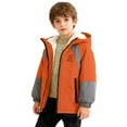 thumbnail image 4 of MEZZALL Kids Boys Winter Fuzzy Jacket Warm Thickened Padded Coats Windproof Thermal Outerwear Children Cold Weather Classic Long Sleeve Tops, 4 of 5