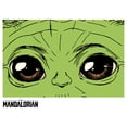 thumbnail image 2 of Men's Star Wars: The Mandalorian The Child Hypnotic Eyes  Pull Over Hoodie White 2X Large, 2 of 4