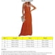 thumbnail image 5 of ZHAOCHENG Vestido de verano para mujer, escote en V, dobladillo con volantes, tirantes finos, cintura elástica, sin espalda, sin mangas, vestido largo de fiesta para mujer, vestido de cóctel con vuelo, 5 of 5