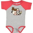 thumbnail image 3 of Inktastic Cute Horse, Sheep, Cow, Pig, and Rooster Farm Animals Boys or Girls Baby Bodysuit, 3 of 5