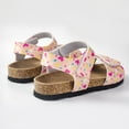 thumbnail image 5 of LYHaoo Girls Sandals Summer Girls' Large Sized Casual Printed Fresh Heart Shaped Pattern Flat Sandals Durable And Trendy Shoes Sizes 9 Little Kid(3-3.5 Years), 5 of 7