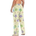 thumbnail image 5 of GZHJMY Owl Pajama Pants for Men, Lounge Pants Lightweight Men Pajama Bottoms with Drawstring Pockets, Christmas New Year Birthday Gifts, Medium, 5 of 6