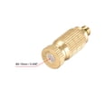 thumbnail image 3 of Brass Misting Nozzle - 3/16" Threaded 0.15mm Orifice Diar Fogging Spray Head for Outdoor Cooling System - 5 Pcs Golden, 3 of 4