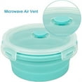 thumbnail image 7 of Silicone Collapsible Containers,Happon  4 Pack Round Silicone Food Storage Containers –Reusable Lunch Box Microwave, Dishwasher and Freezer Safe - No More Cluttered Container Cabinet(Blue), 7 of 7
