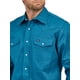 thumbnail image 2 of Camisa Wrangler de corte vaquero con dos bolsillos y manga larga, 2 of 2