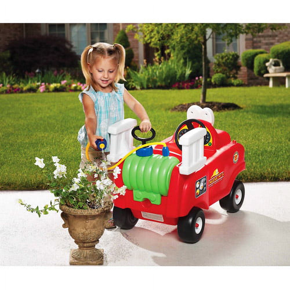 Little Tikes Spray & Rescue Fire Truck Foot to Floor Ride On - image 4 of 5