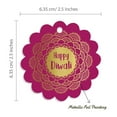thumbnail image 6 of Inkdotpot Pack Of 50 Real Gold Foil Paper Tags Happy Diwali Favor Hang Tags, 6 of 7
