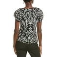 thumbnail image 2 of Vince Camuto womens  Mesh Top, m, Black, 2 of 3