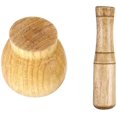 thumbnail image 4 of Mortar Pestle Set, Kitchen Hand Manual Wood Garlic Ginger Spices Mortar Pestle Set Grinding Bowl Grinder, 4 of 7