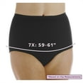 thumbnail image 4 of Lot de 3 Culottes de Contrôle de Vessie Réutilisables pour Femmes, Absorption Maximale, Noir, 7X (Convient aux Hanches : 59-61 Pouces), 4 of 10