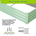 thumbnail image 3 of Raised Garden Bed, 6x3x1FT Galvanized Planter Garden Raised Box Set of 2 - Upgraded Quality and Construction, Open Base with Safety Edge and Glove, Beige, 3 of 9