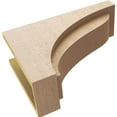 thumbnail image 6 of 6"W x 18"D x 12"H Classic Helena Rough Cedar Woodgrain TimberThane Corbel, Primed Tan, 6 of 6