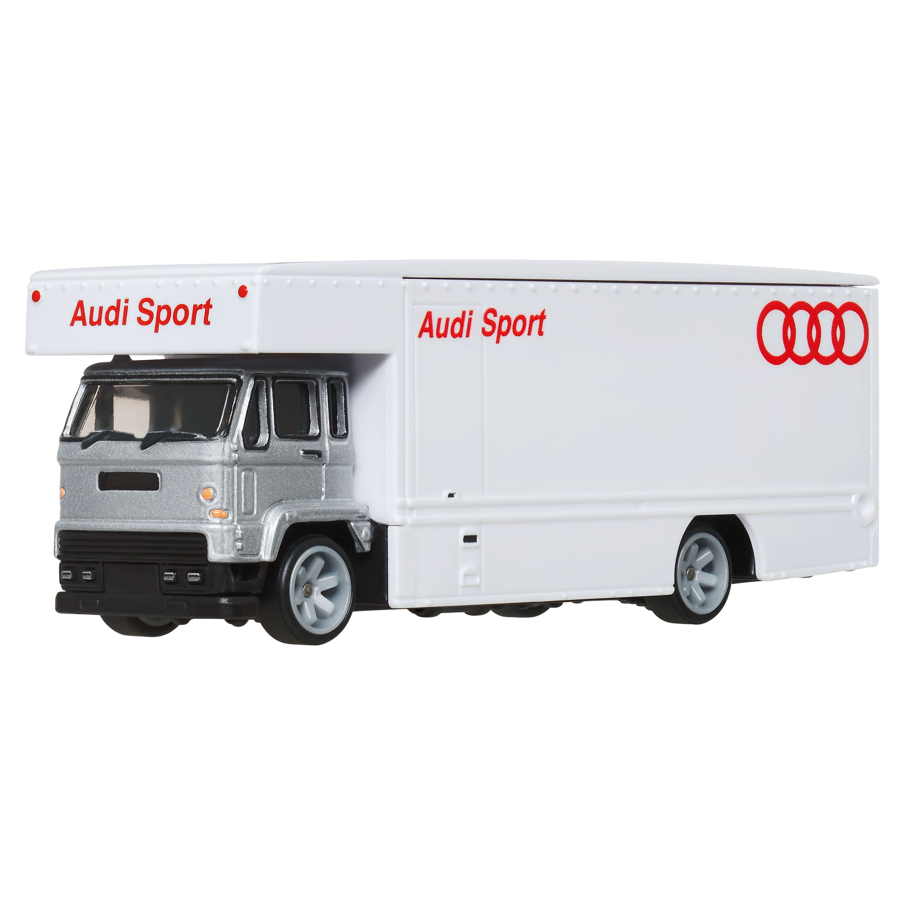 Hot Wheels Team Transport Truck & Race Car, Gift for Racing Collectors