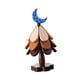 thumbnail image 3 of Posavasos de madera con forma de árbol, salvamanteles de madera para platos calientes con soporte, plegables y antideslizantes luna azul, 3 of 9