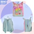 thumbnail image 3 of Mochila Escolar Rm Regalomex Peluche unicornio Bolsa Infantil Preescolar Kinder turquesa, 3 of 3