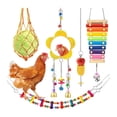 thumbnail image 6 of 5 PCS Bird Toys for Parakeets, Wood Parrots Toys, Budgie Toys for Bird Cage Accessories, Swing Hanging Standing Chewing Toy Hammock Climbing Ladder Bird Cage, 6 of 7