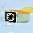 thumbnail image 3 of WorryFree Gadgets Correa magnética de cuero genuino compatible con Apple Watch Band 38 mm, 40 mm, 41 mm, 42 mm, 44 mm, 45 mm, correa para iWatch para mujer, iWatch Band Series 8 7 6 SE 5 4 3 2 1, 3 of 4