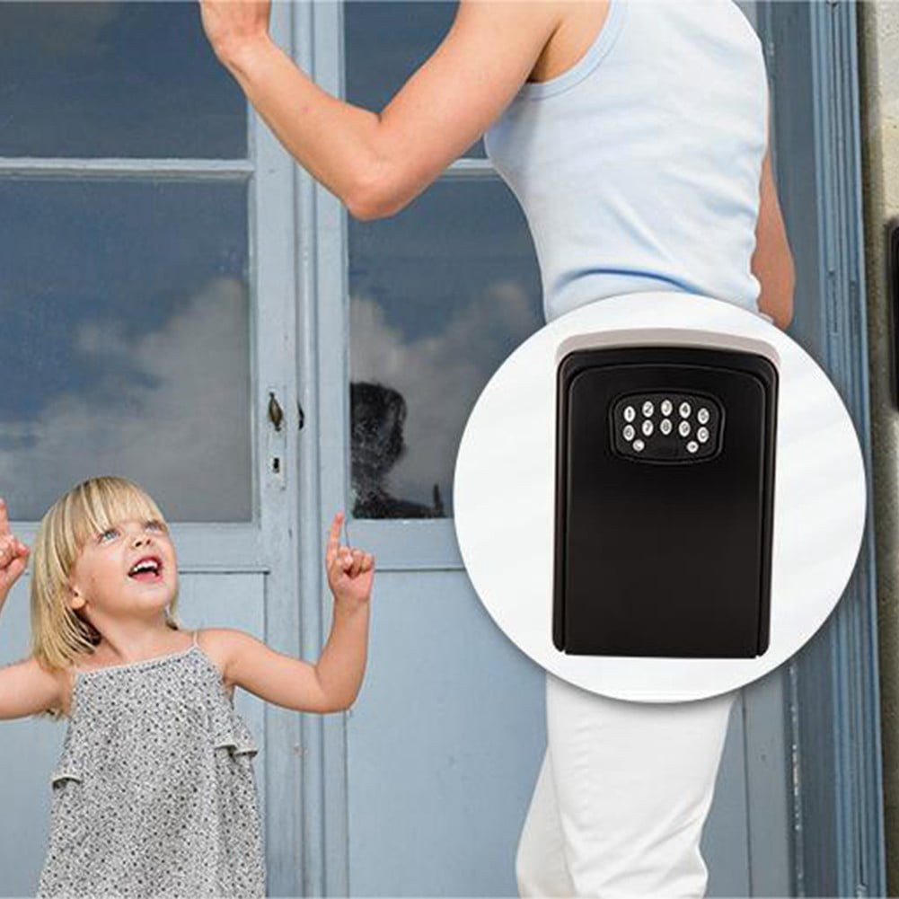 RichLink Key Lock Box for for Tuya Smart Key Safe Weatherproof Key Storage Lock Box indoor，Black
