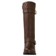 thumbnail image 5 of GLOBALWIN Women's 19YY03 Brown Quilted Knee-High Fashion Boots 7.5M, 5 of 8