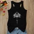 thumbnail image 2 of ERkkoi Graphic Tank Tops For Women Loose Fit Casual Spring Tops Printed Shaped Beach T Shirts For Women Y2K Holiday Camisole Black M, 2 of 3